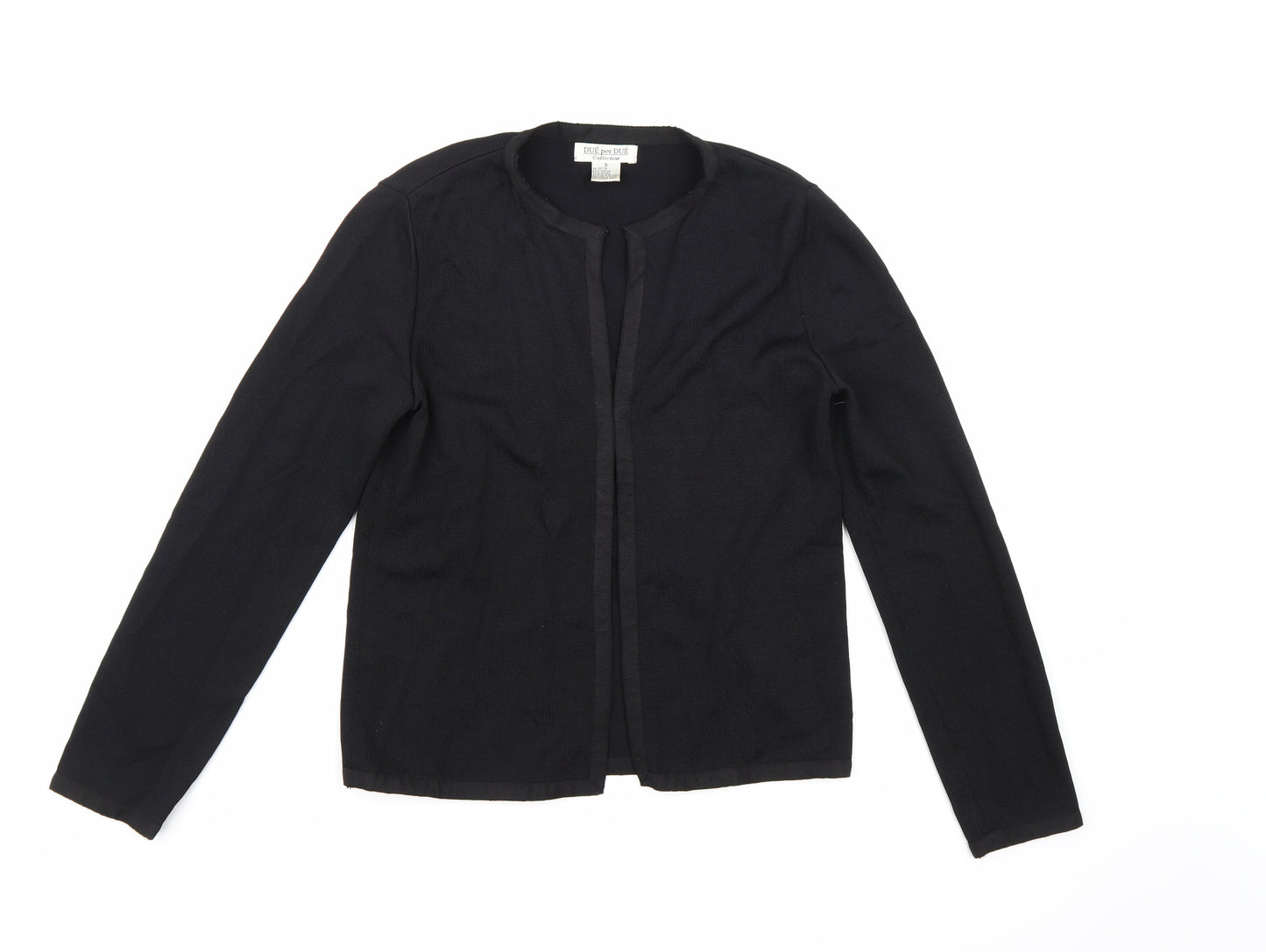 Due Per Due Womens Black   Cardigan Jumper Size S