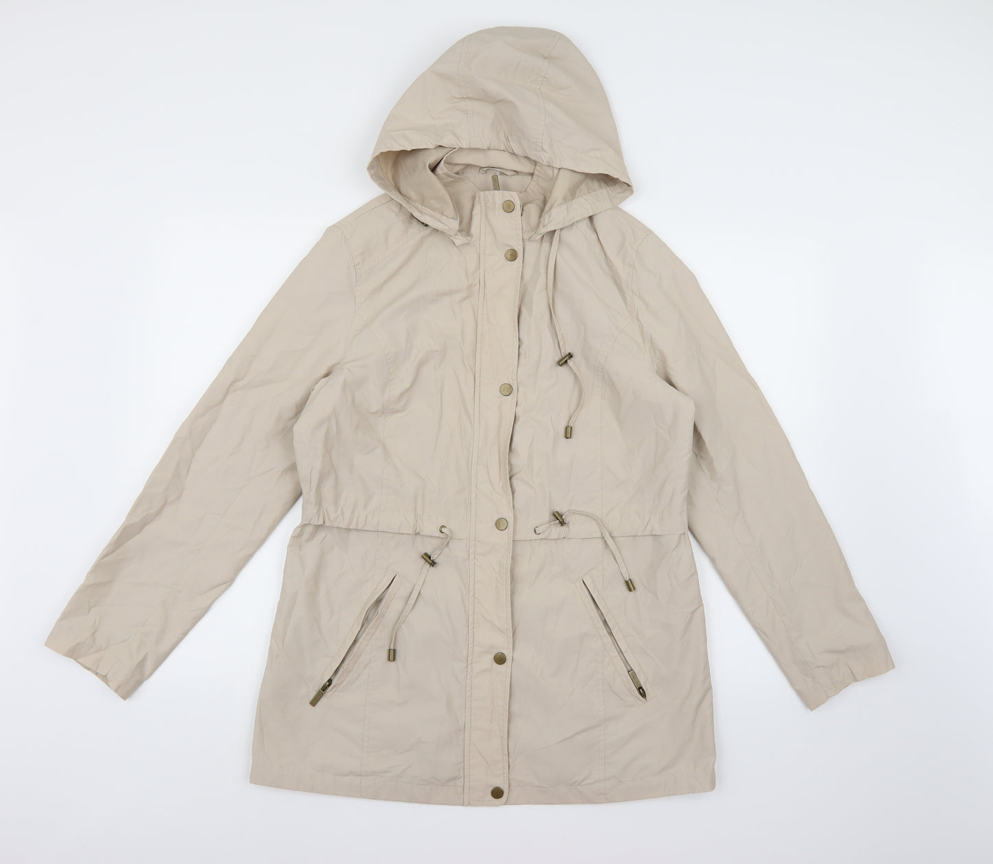 BHS Womens Beige   Overcoat Coat Size 12