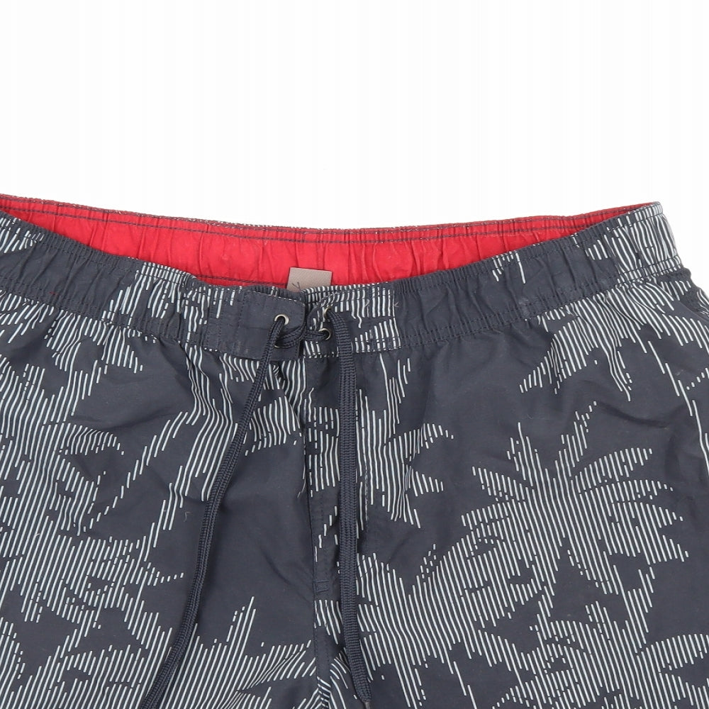 TU Mens Grey Floral  Sweat Shorts Size XL - Swim shorts