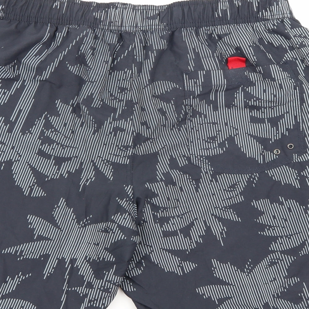 TU Mens Grey Floral  Sweat Shorts Size XL - Swim shorts