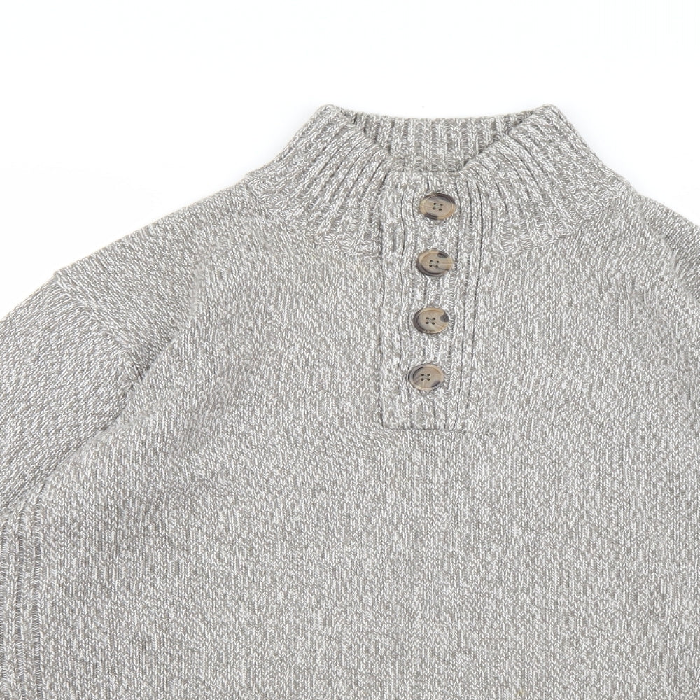 TU Mens Grey  Knit Pullover Jumper Size 2XL