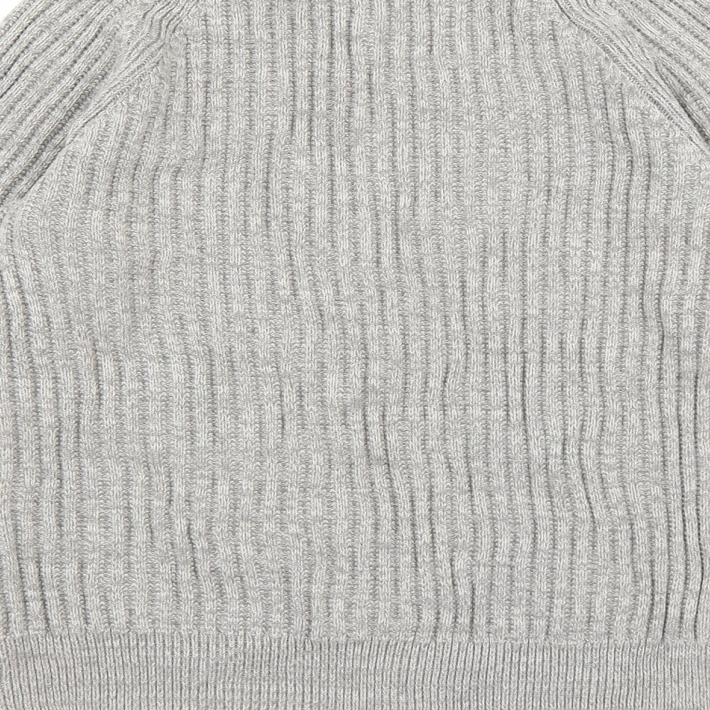 BOSTON CREW Mens Grey  Knit Pullover Jumper Size S