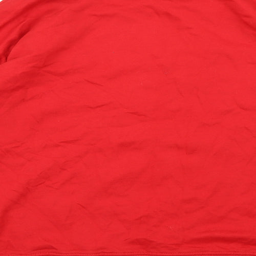 New Look Womens Red  Jersey Pullover Sweatshirt Size S