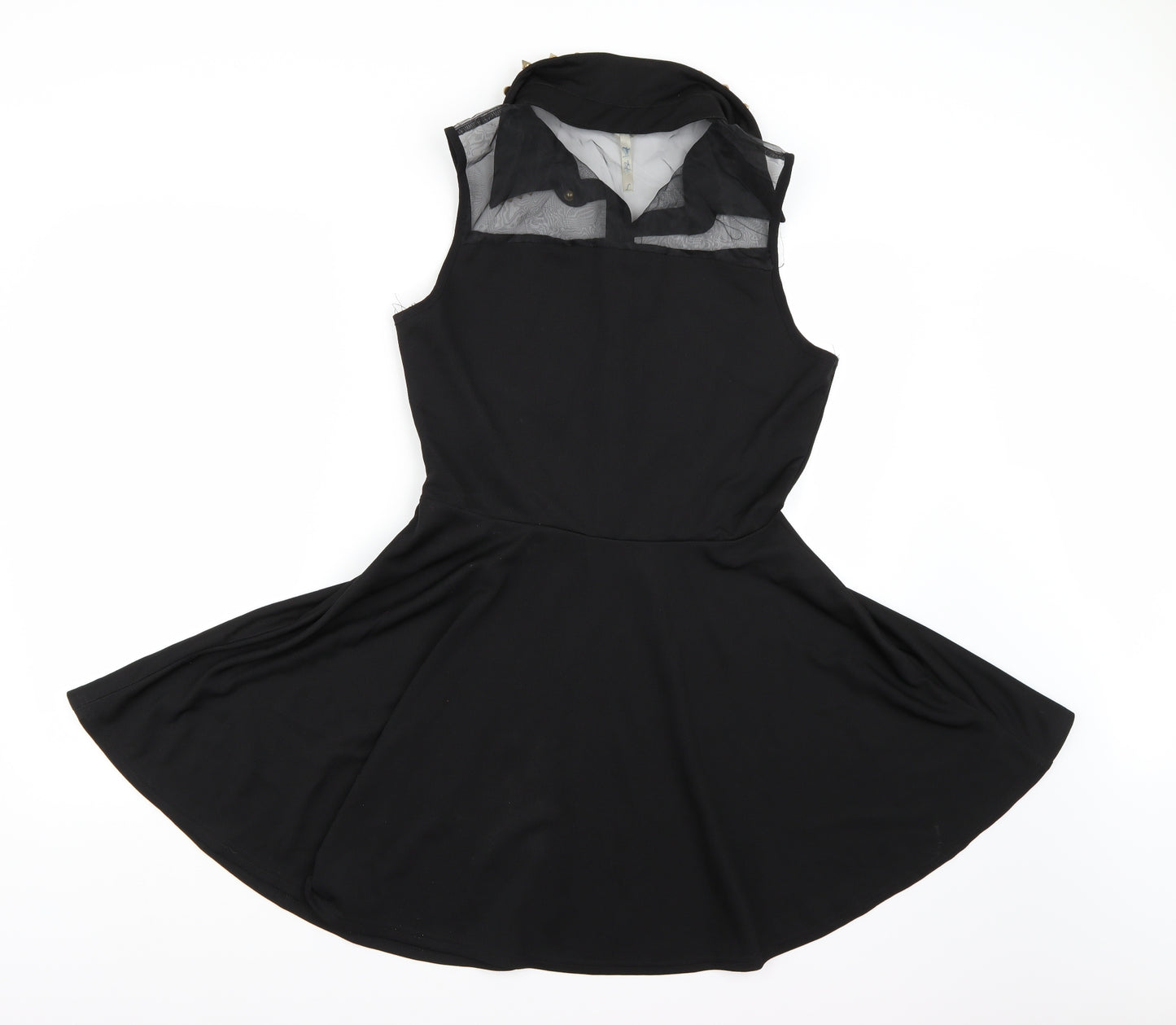 Blue vanilla Womens Black   Shirt Dress  Size L