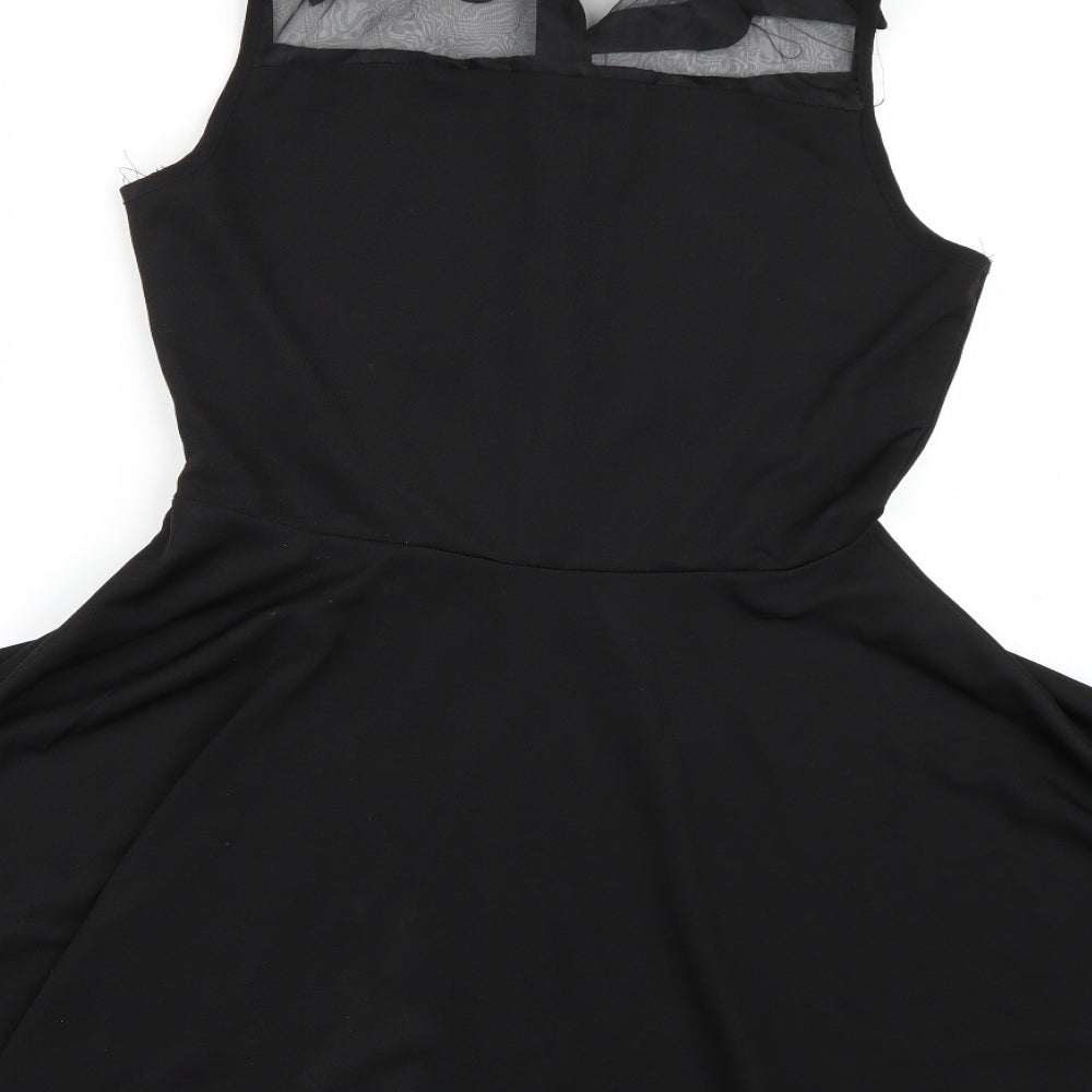 Blue vanilla Womens Black   Shirt Dress  Size L