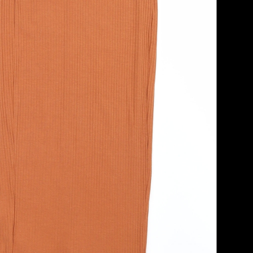 New Look Womens Orange   A-Line Skirt Size 10