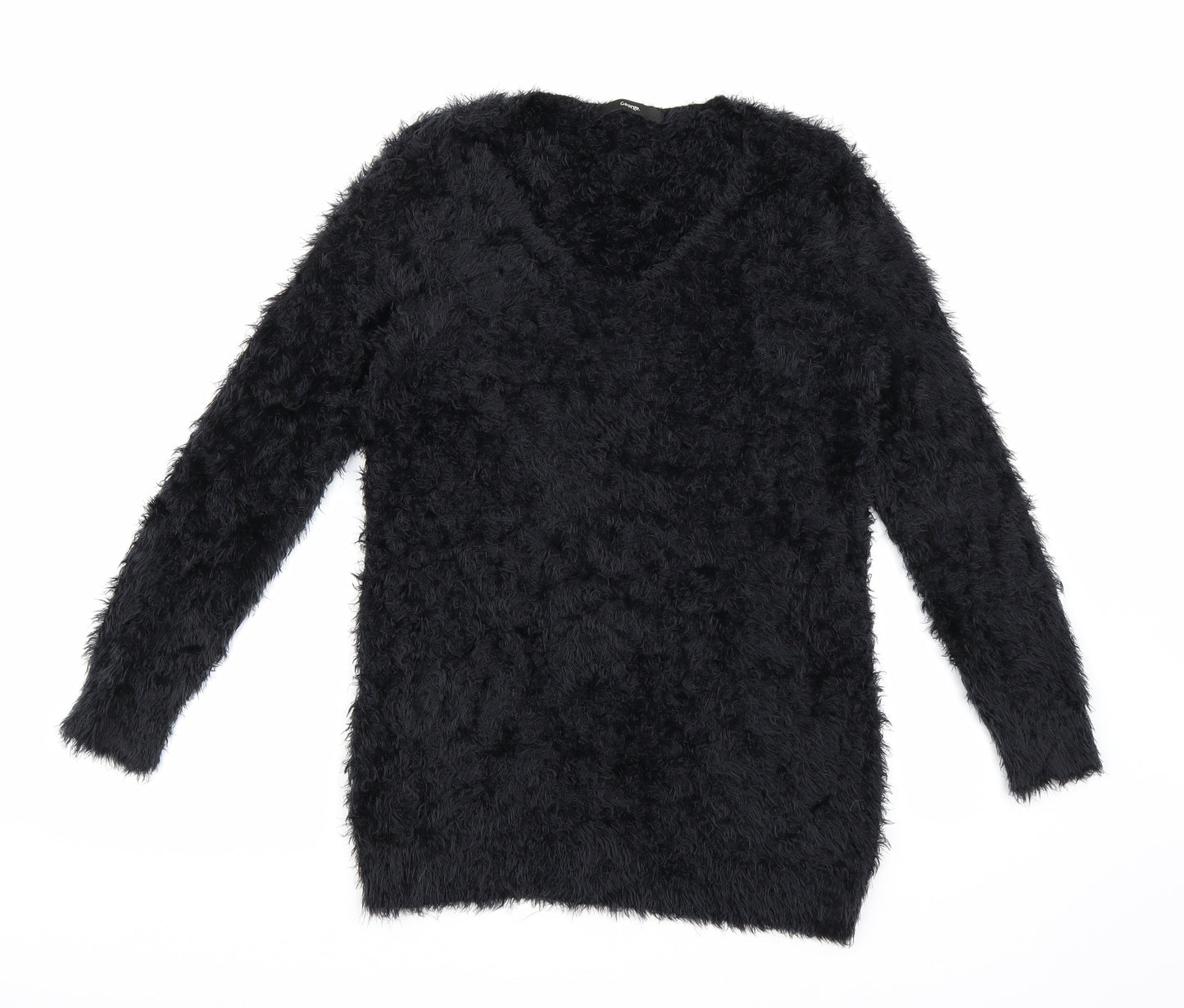 George Womens Black  Knit Pullover Jumper Size 12