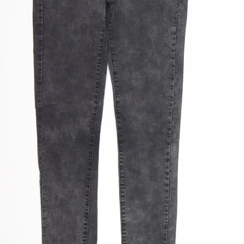Denim co. Womens Grey  Denim Skinny Jeans Size 8 L30 in