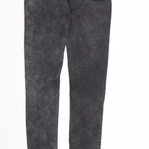Denim co. Womens Grey  Denim Skinny Jeans Size 8 L30 in
