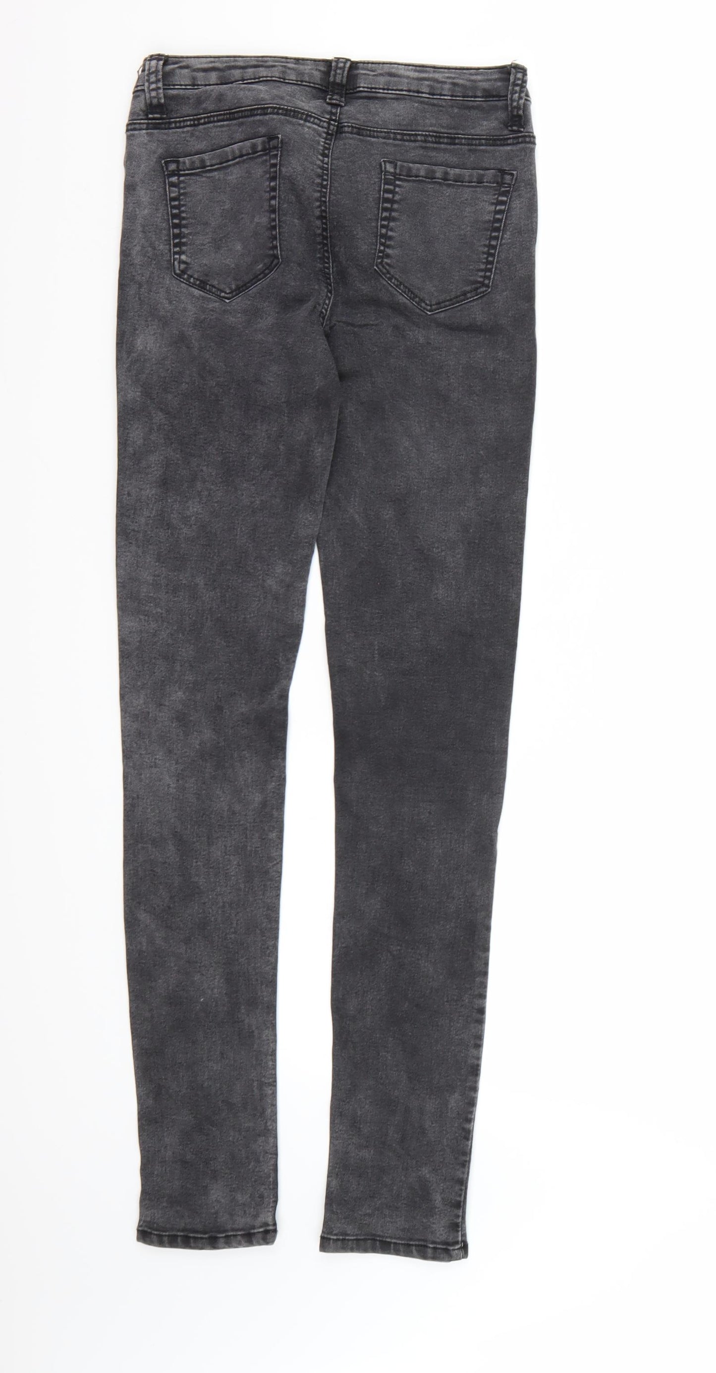 Denim co. Womens Grey  Denim Skinny Jeans Size 8 L30 in