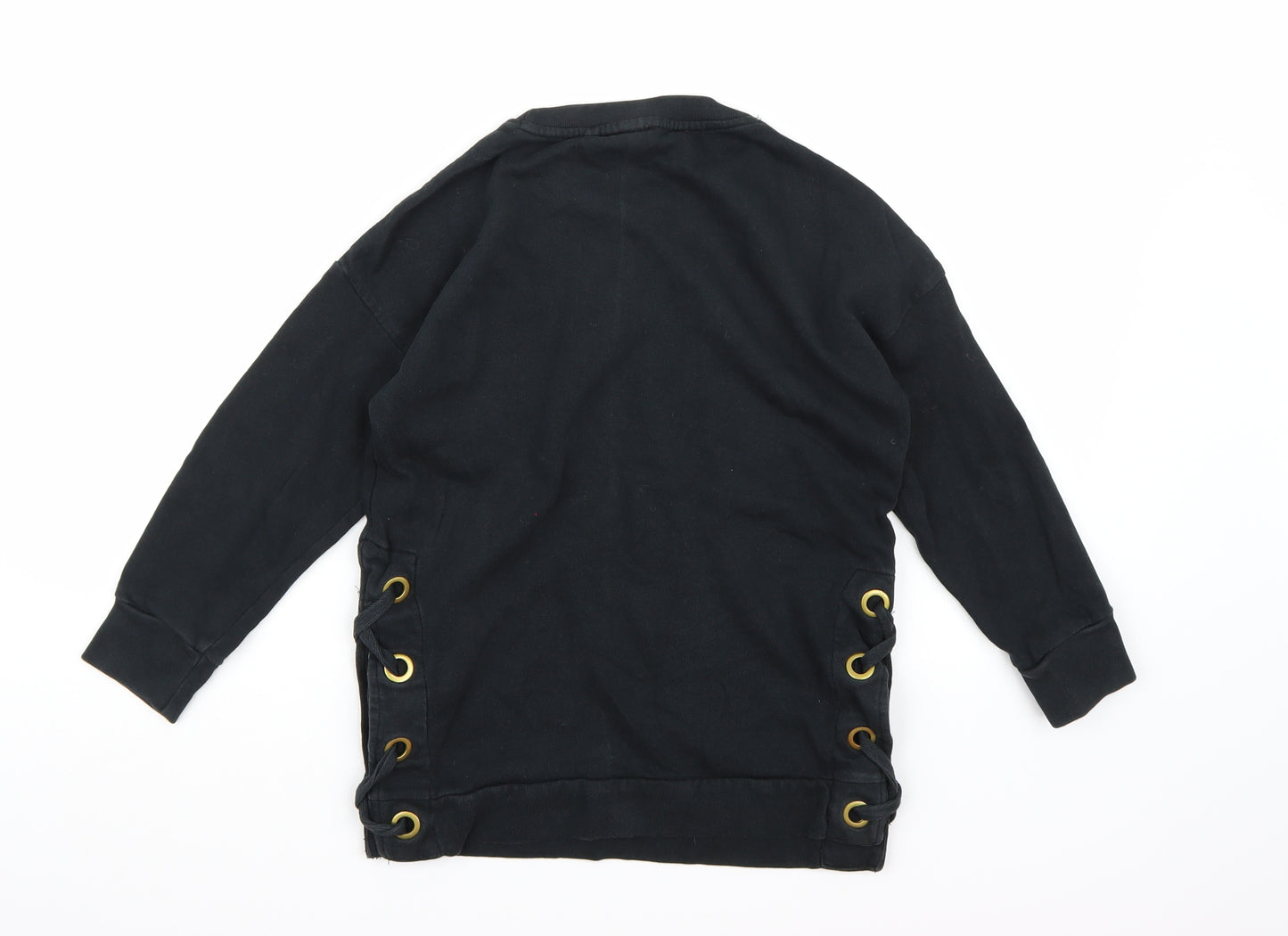 NEXT Girls Black  Jersey Pullover Sweatshirt Size 8 Years