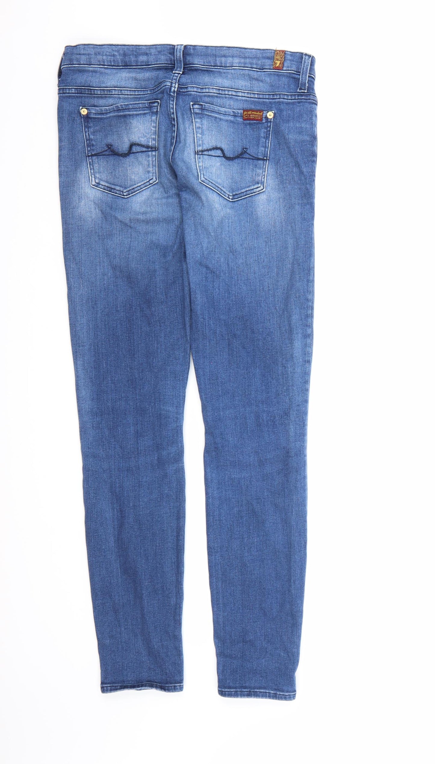 For All Mankind Womens Blue  Denim Skinny Jeans  L30 in