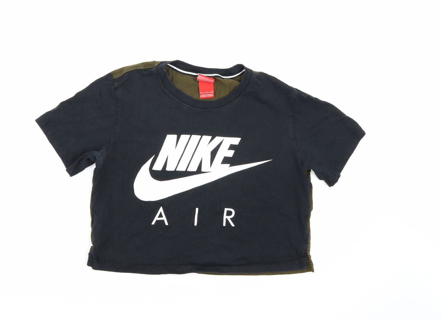 Nike Womens Black   Cropped T-Shirt Size S