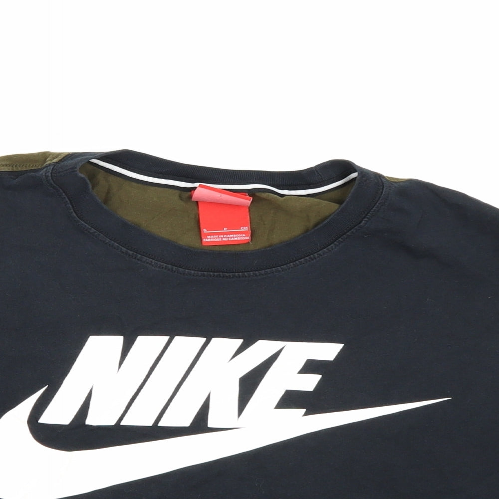 Nike Womens Black   Cropped T-Shirt Size S