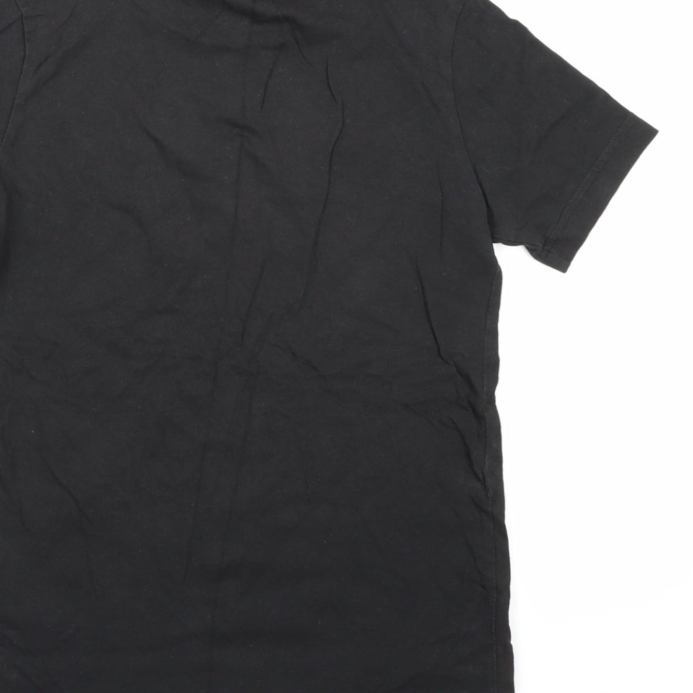 adidas Boys Black   Basic T-Shirt Size 9-10 Years