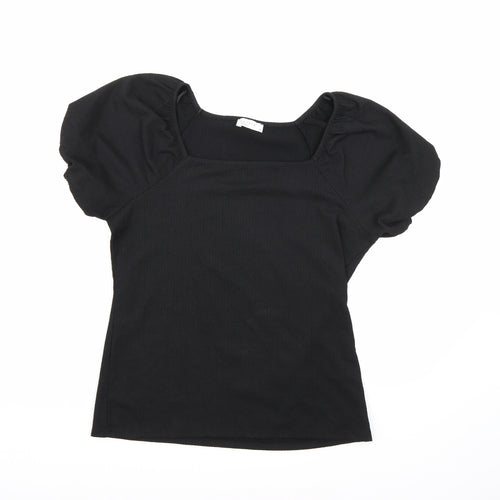Papaya Womens Black   Basic Blouse Size 10