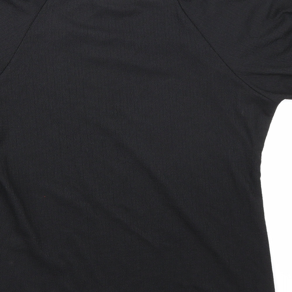 Papaya Womens Black   Basic Blouse Size 10