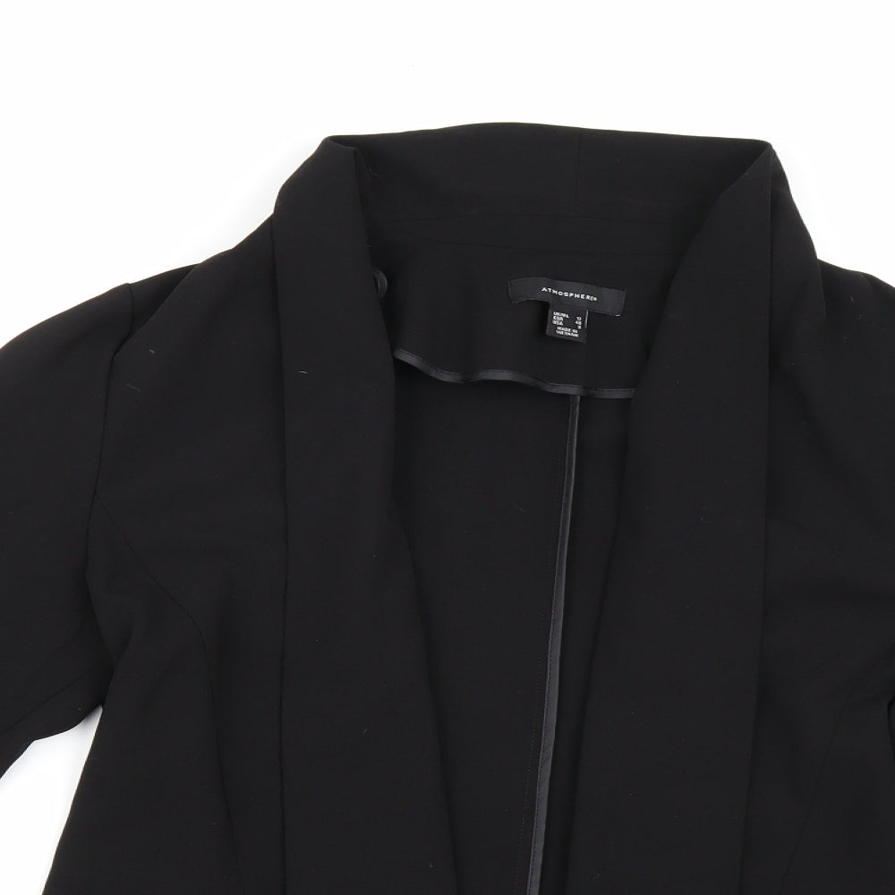 Atmosphere Womens Black  Rayon Jacket Blazer Size 12