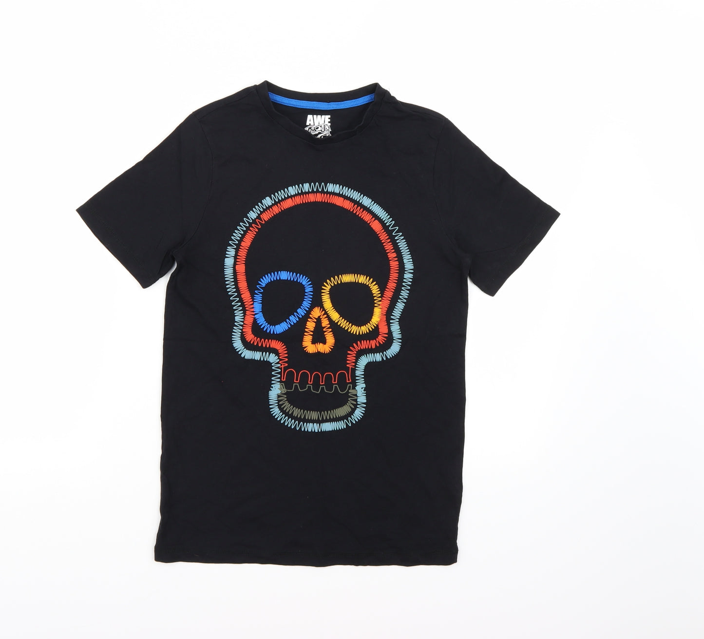 F&F Boys Black   Basic T-Shirt Size 10-11 Years