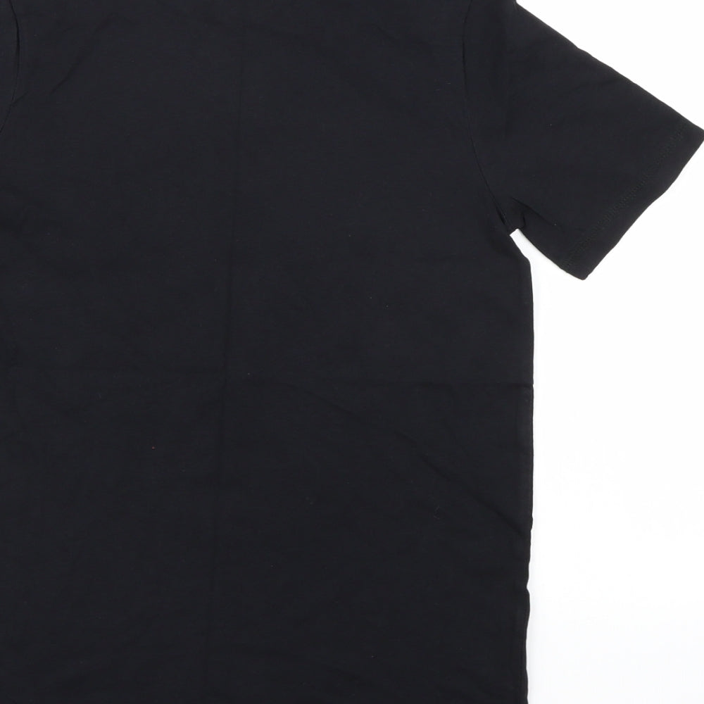 F&F Boys Black   Basic T-Shirt Size 10-11 Years