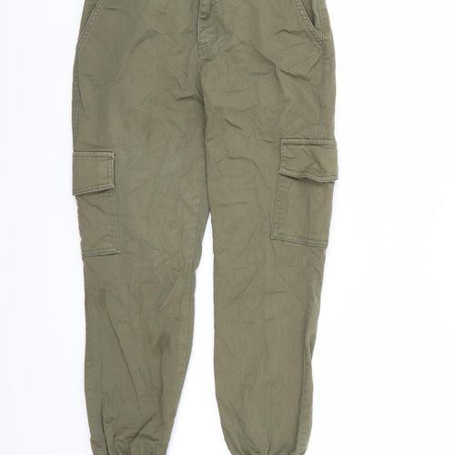 Primark Womens Green   Cargo Trousers Size 4 L24 in