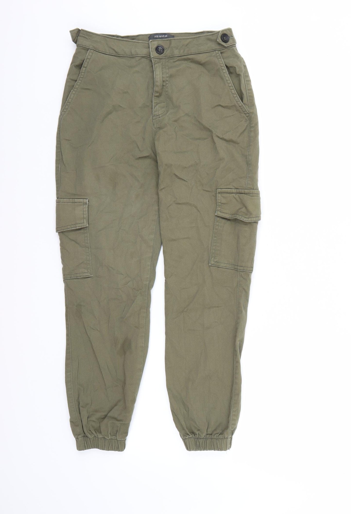 Primark Womens Green   Cargo Trousers Size 4 L24 in