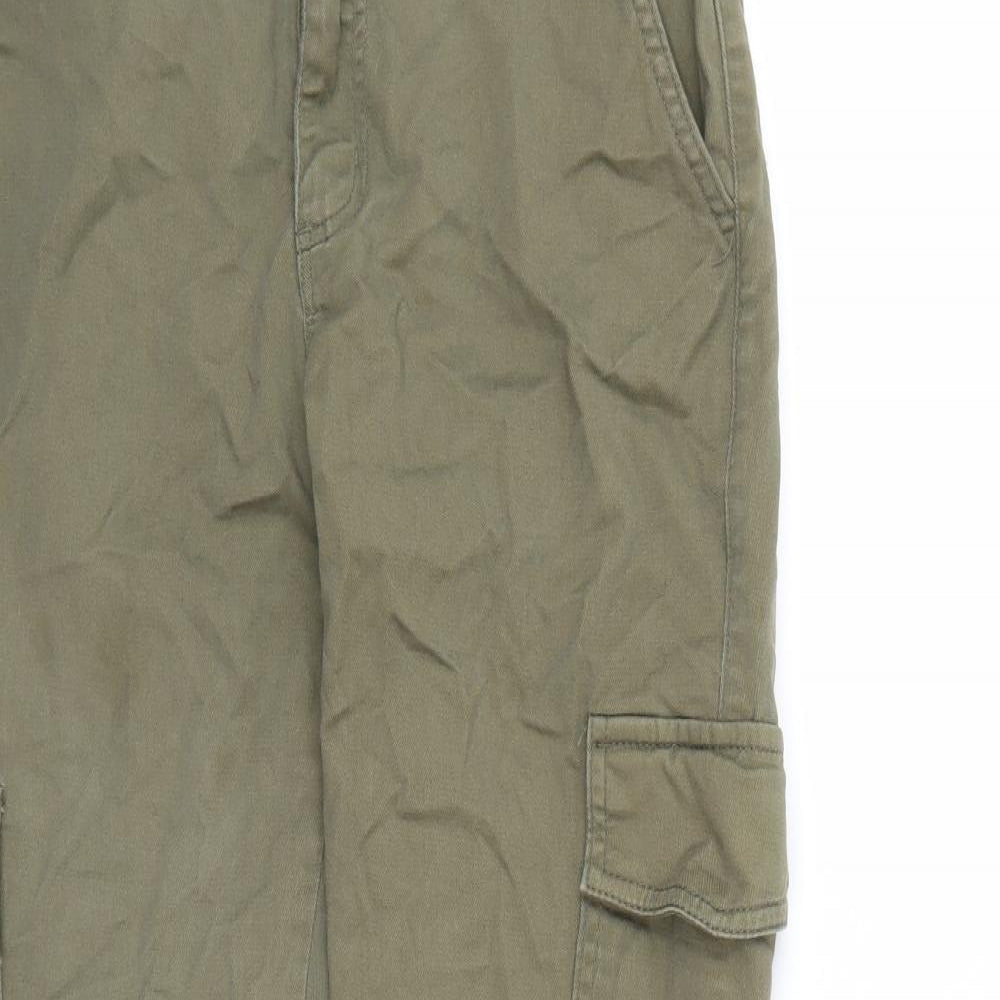 Primark Womens Green   Cargo Trousers Size 4 L24 in