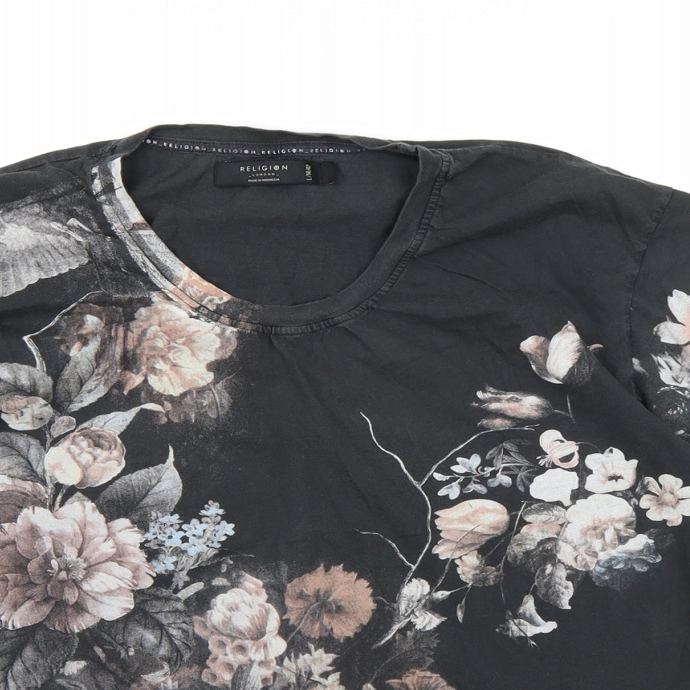 Religion Womens Grey   Basic T-Shirt Size 14