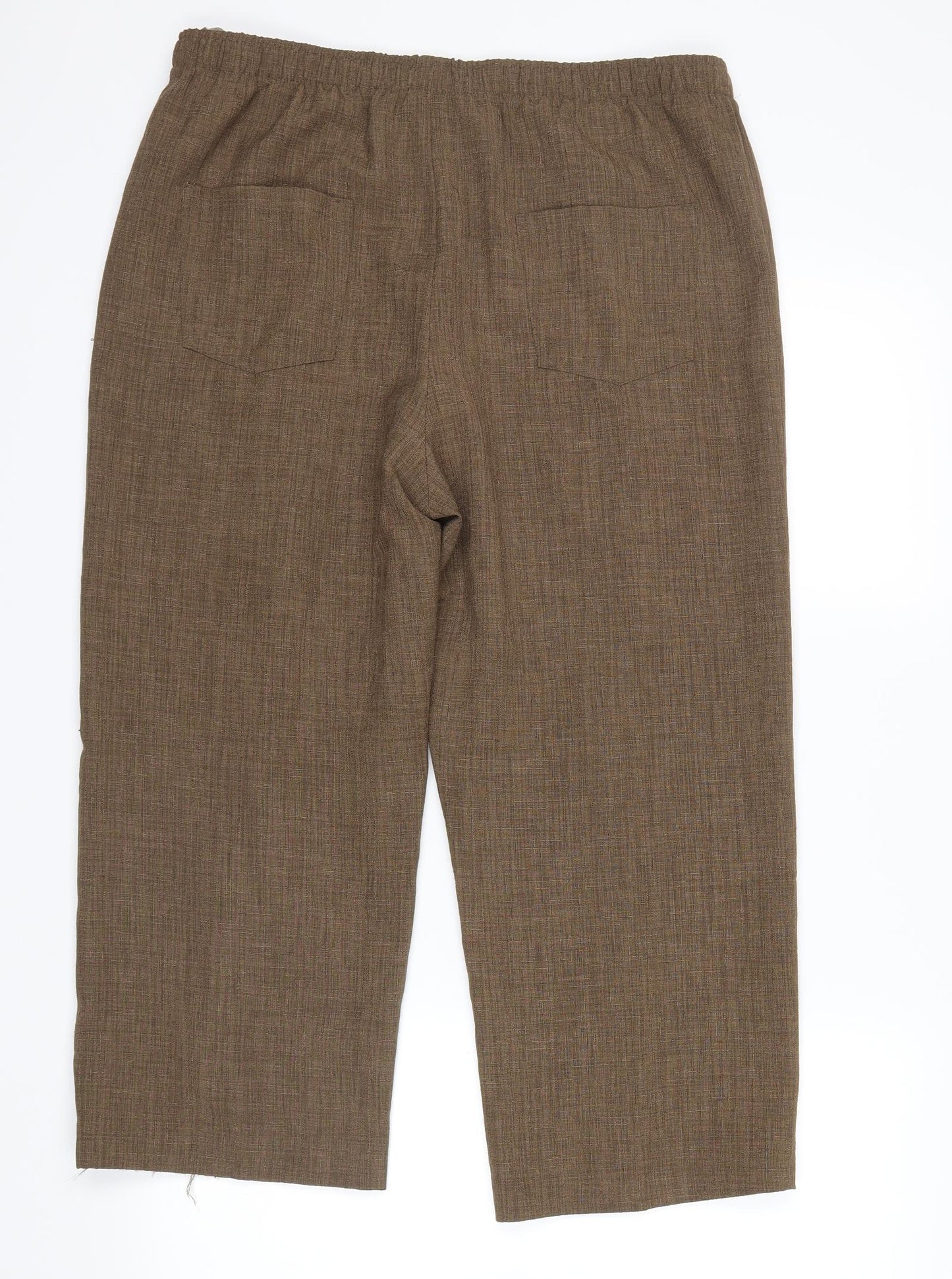 david napier Womens Brown   Cropped Trousers Size 16