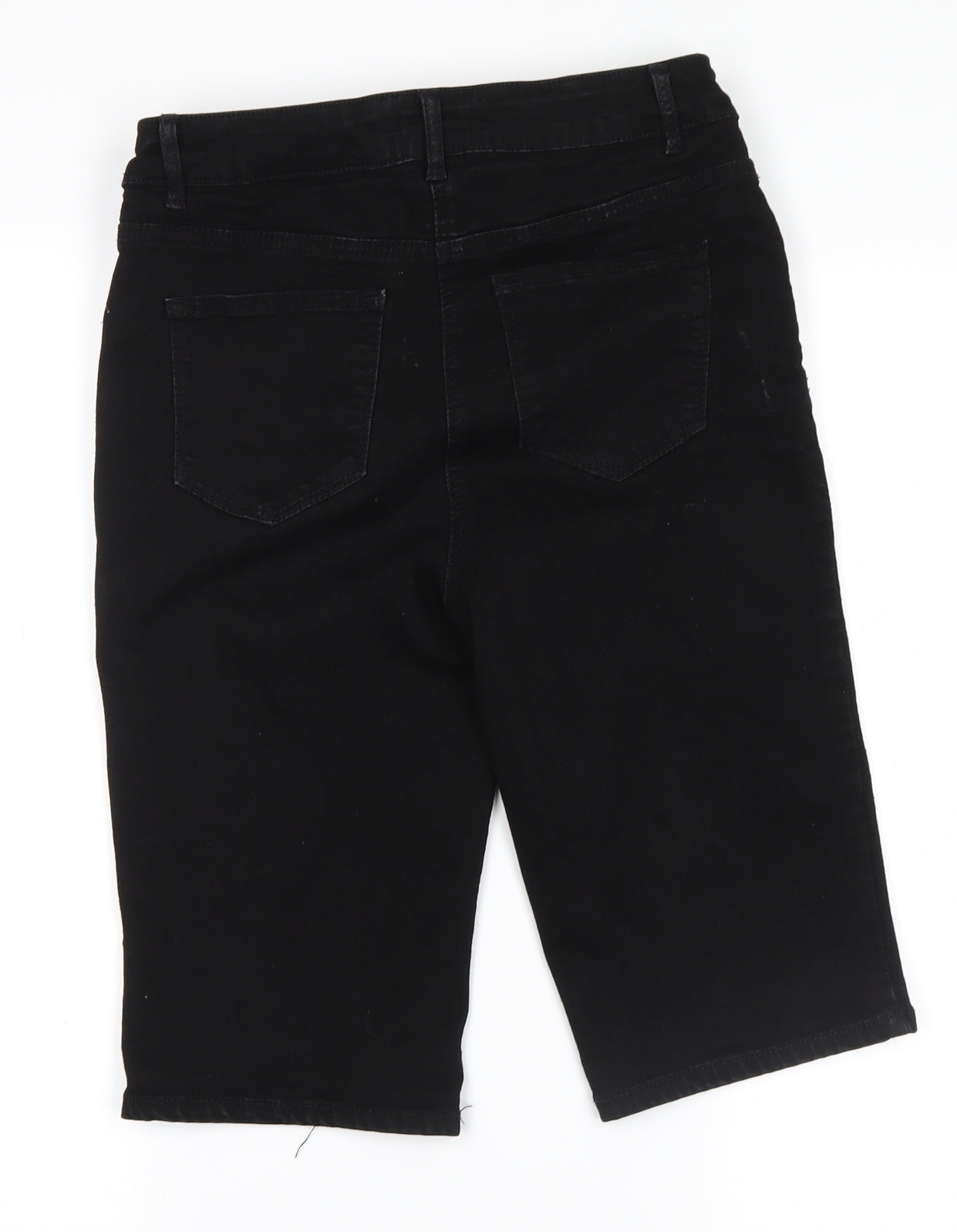 Papaya Womens Black  Denim Cut-Off Shorts Size 10