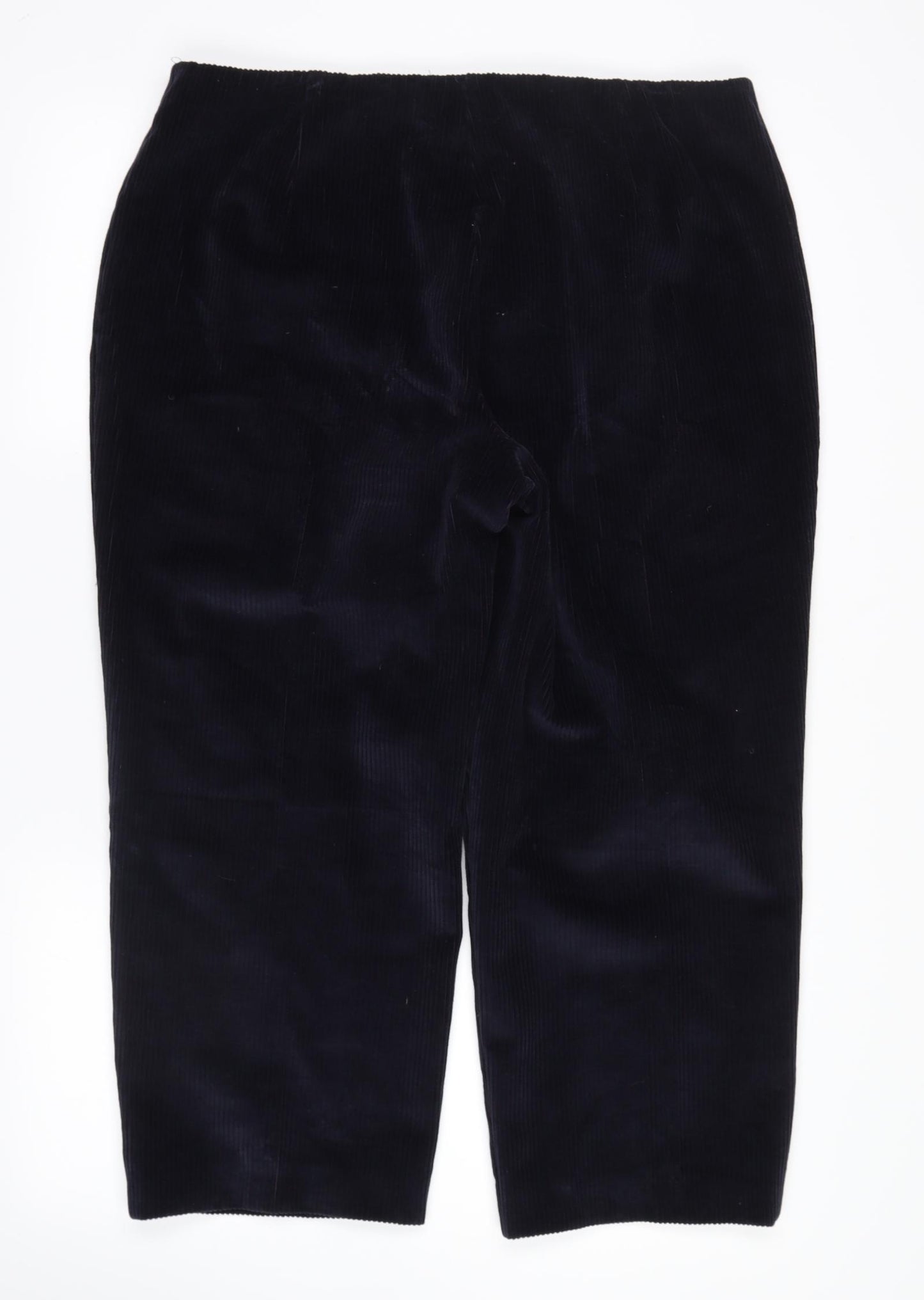 slimma Womens Blue  Corduroy Cropped Jeans Size 18