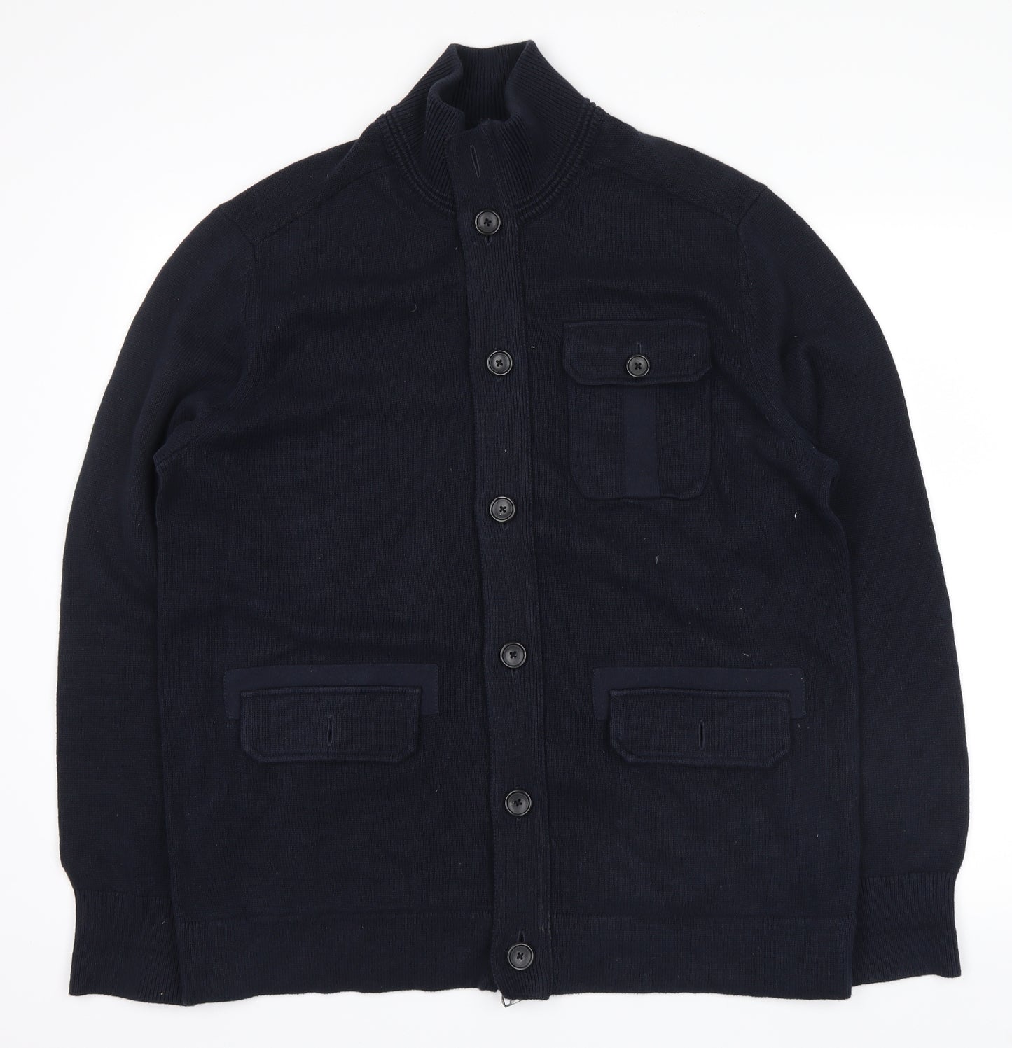 Banana Republic Mens Blue   Cardigan Jumper Size L