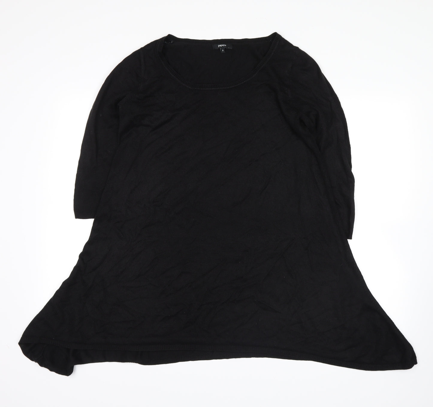 Papaya Womens Black   Pullover Jumper Size 8