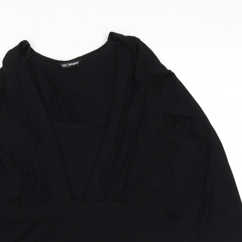 Marks and Spencer Womens Black   Basic Blouse Size 22