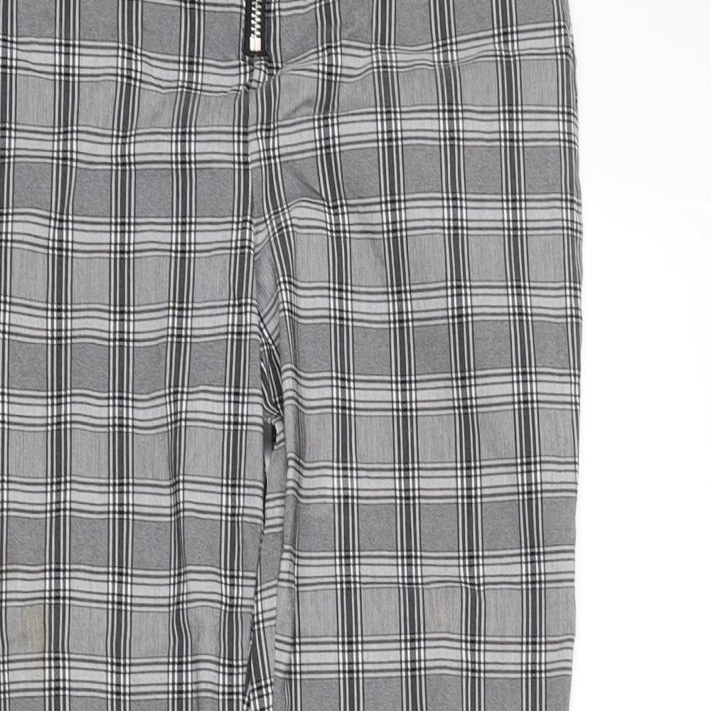 New Look Girls Grey Plaid  Jegging Trousers Size 15 Years