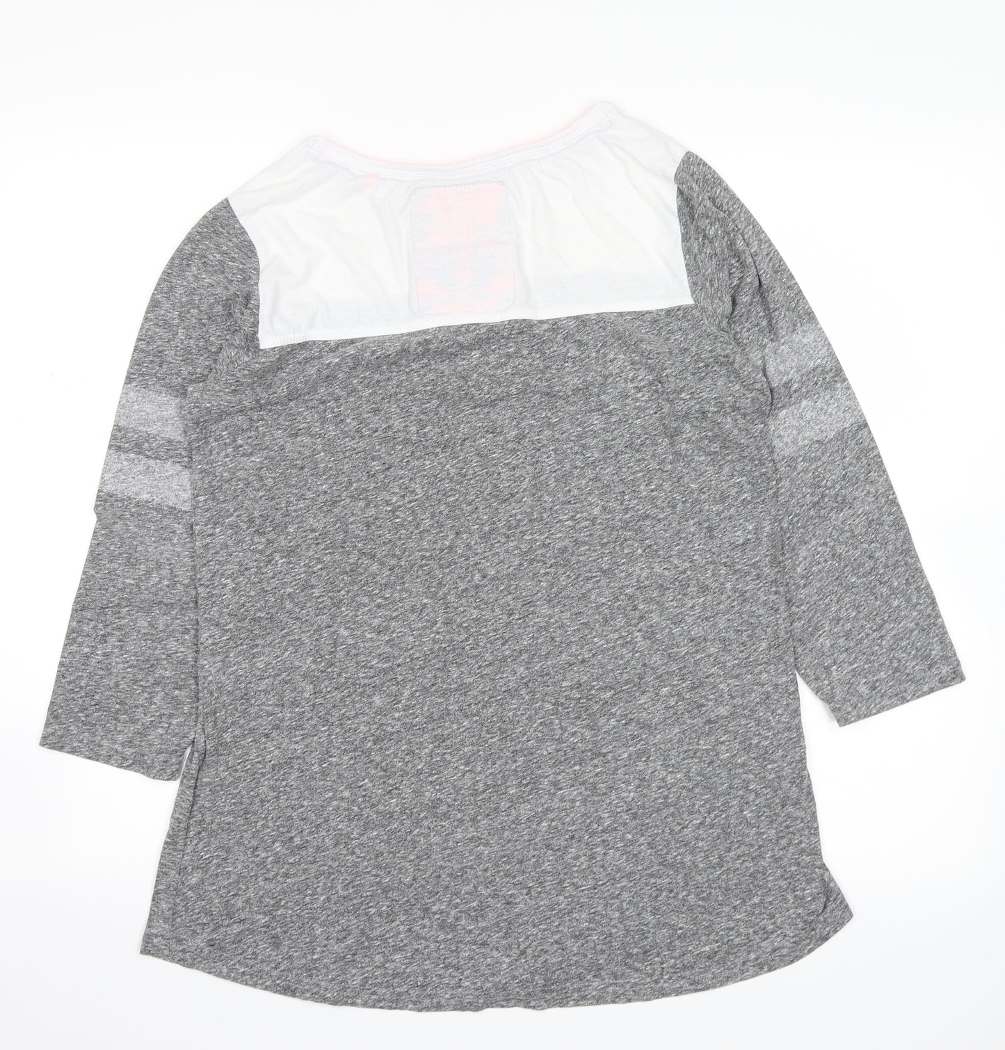 Superdry Womens Grey   Basic Blouse Size L  - superdry logo