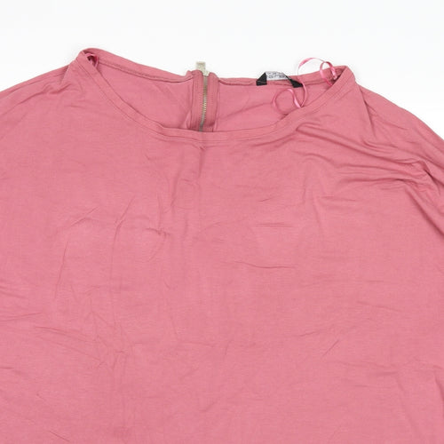 Select Womens Pink   Basic Blouse Size 18