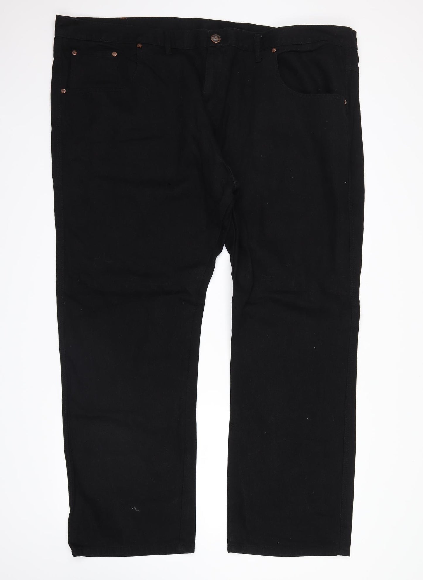 tough Mens Black  Denim Straight Jeans Size 50 in L29 in