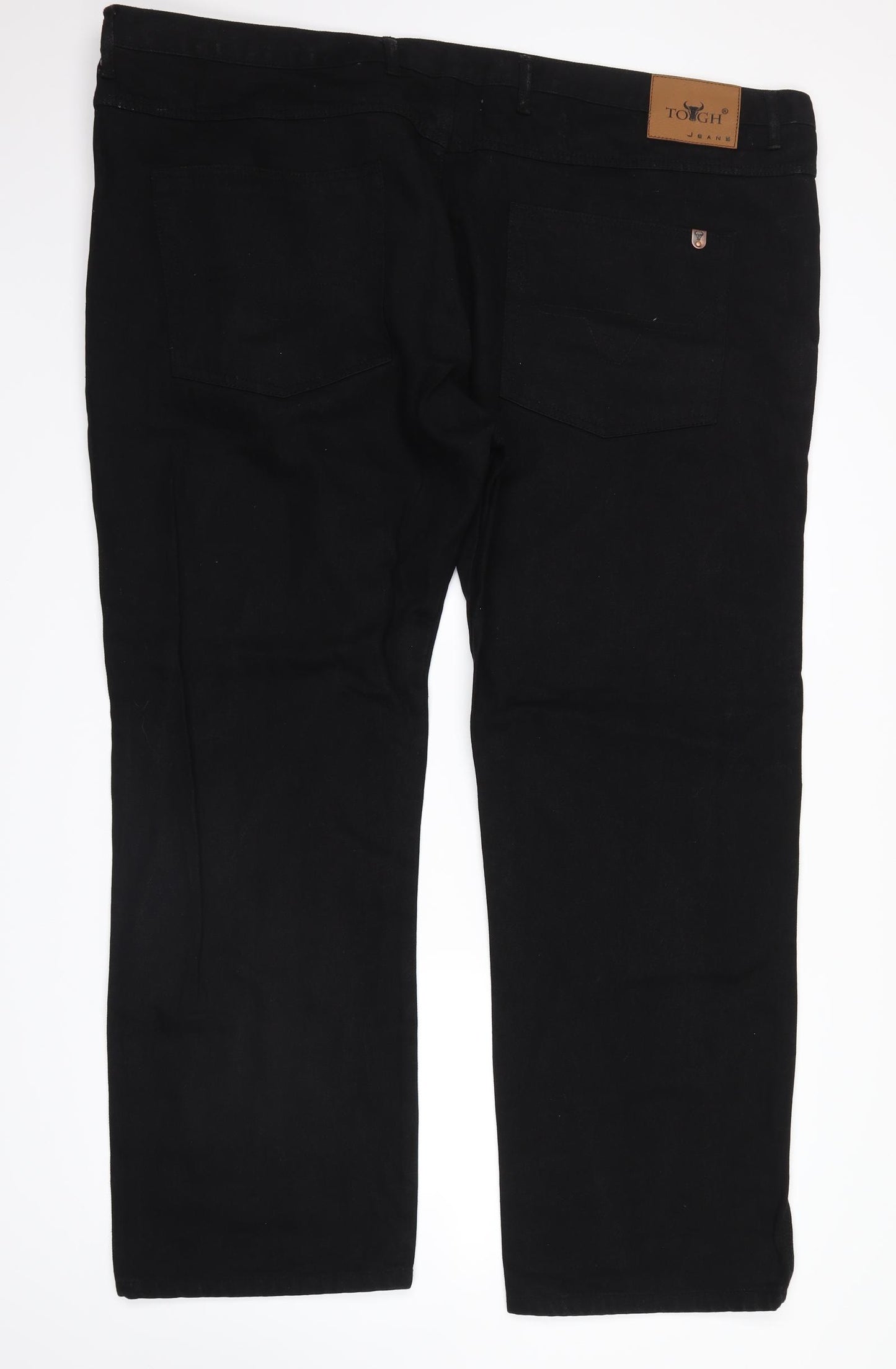 tough Mens Black  Denim Straight Jeans Size 50 in L29 in