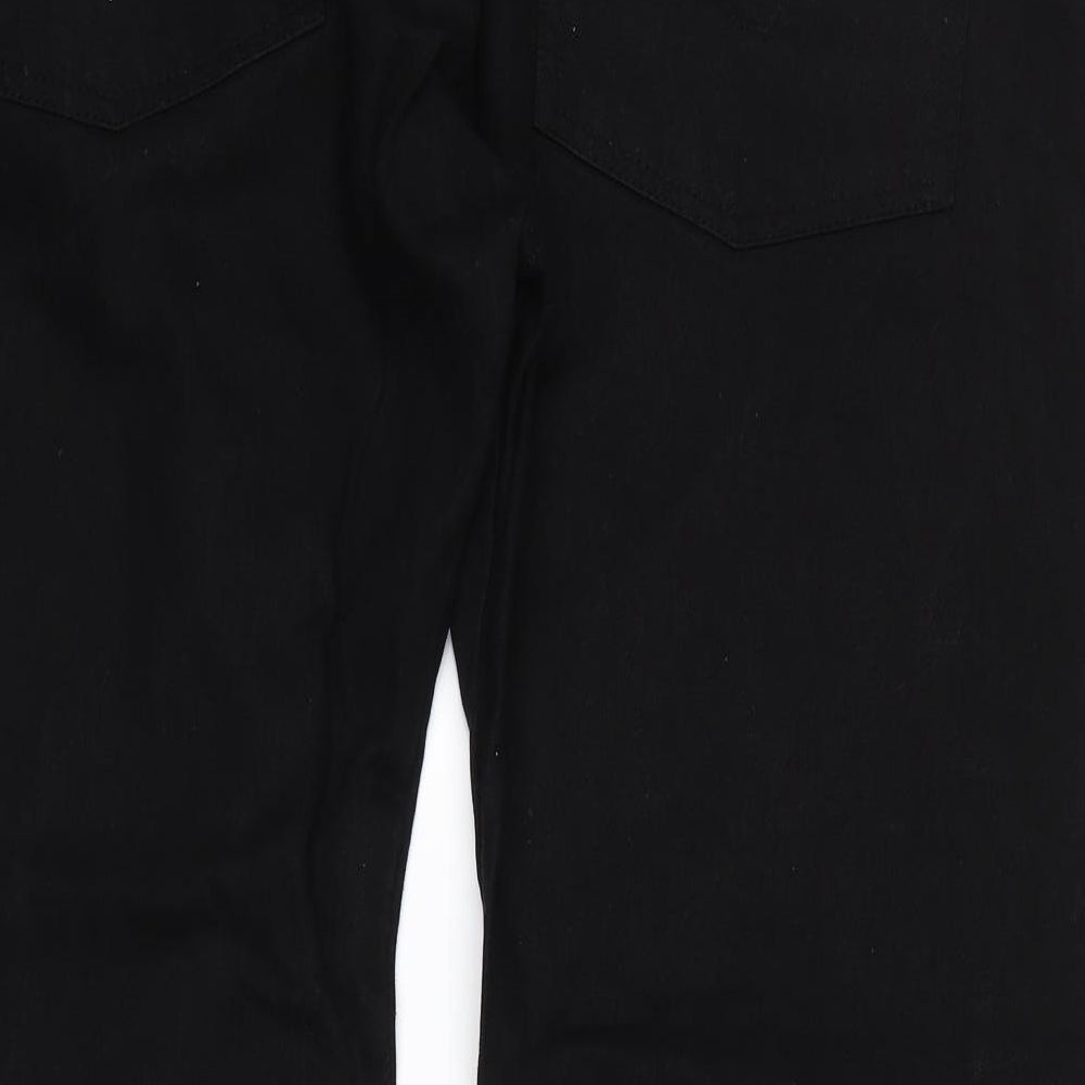 tough Mens Black  Denim Straight Jeans Size 50 in L29 in