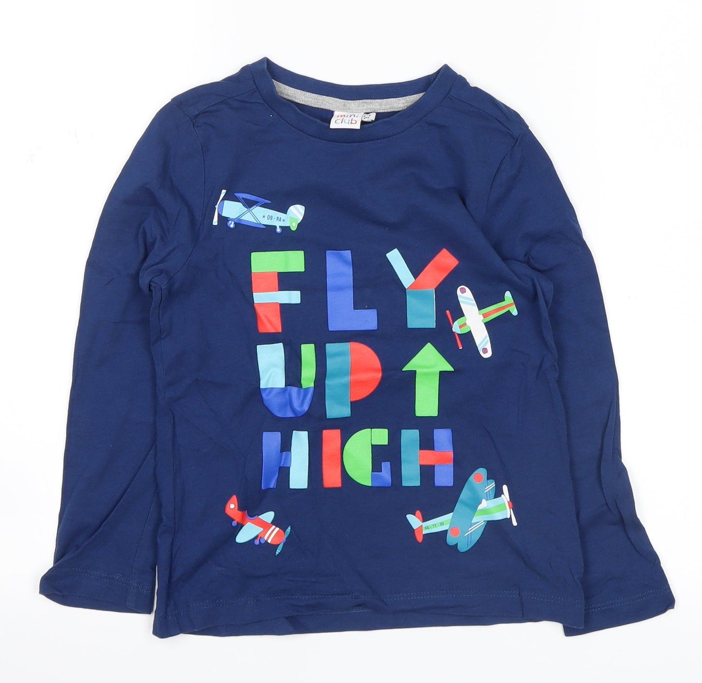 Mini Club Boys Blue   Basic Casual Size 4-5 Years  - fly up high