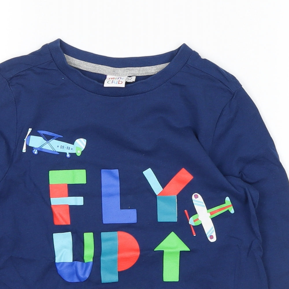 Mini Club Boys Blue   Basic Casual Size 4-5 Years  - fly up high