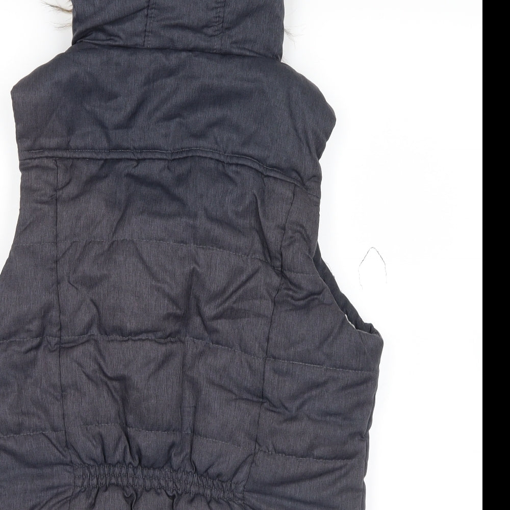 Avenue Womens Grey   Puffer Jacket Waistcoat Size 12
