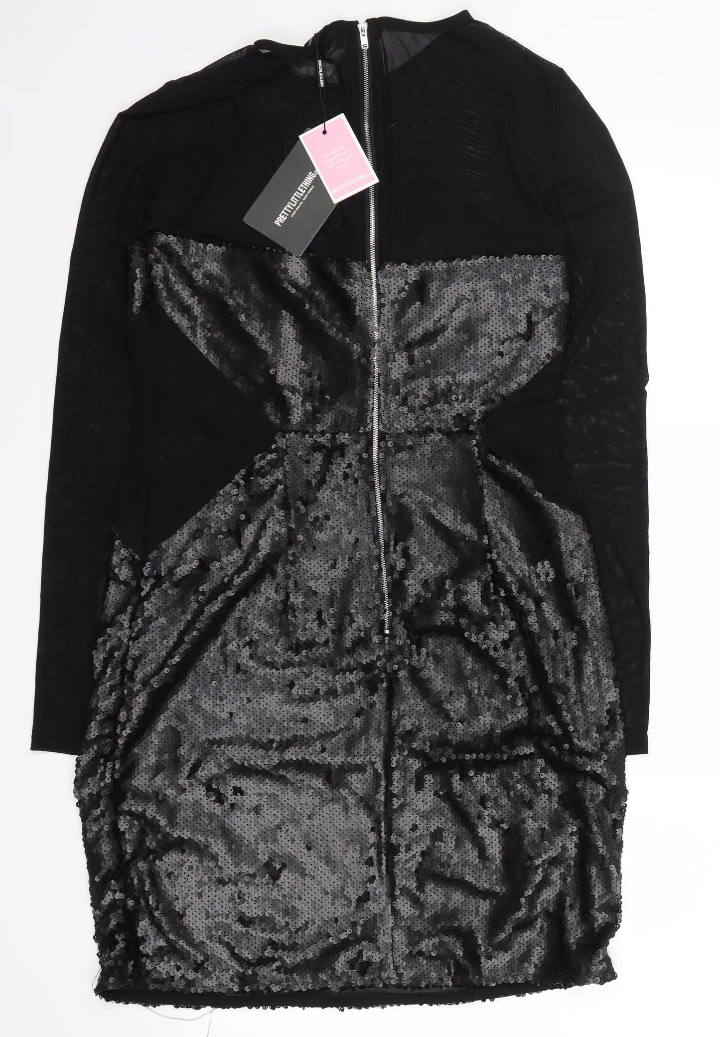 pretty little thing Womens Black   Shirt Dress  Size 14