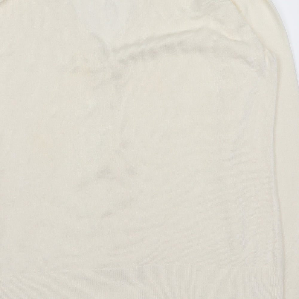 BHS Womens White   Cardigan Jumper Size 16