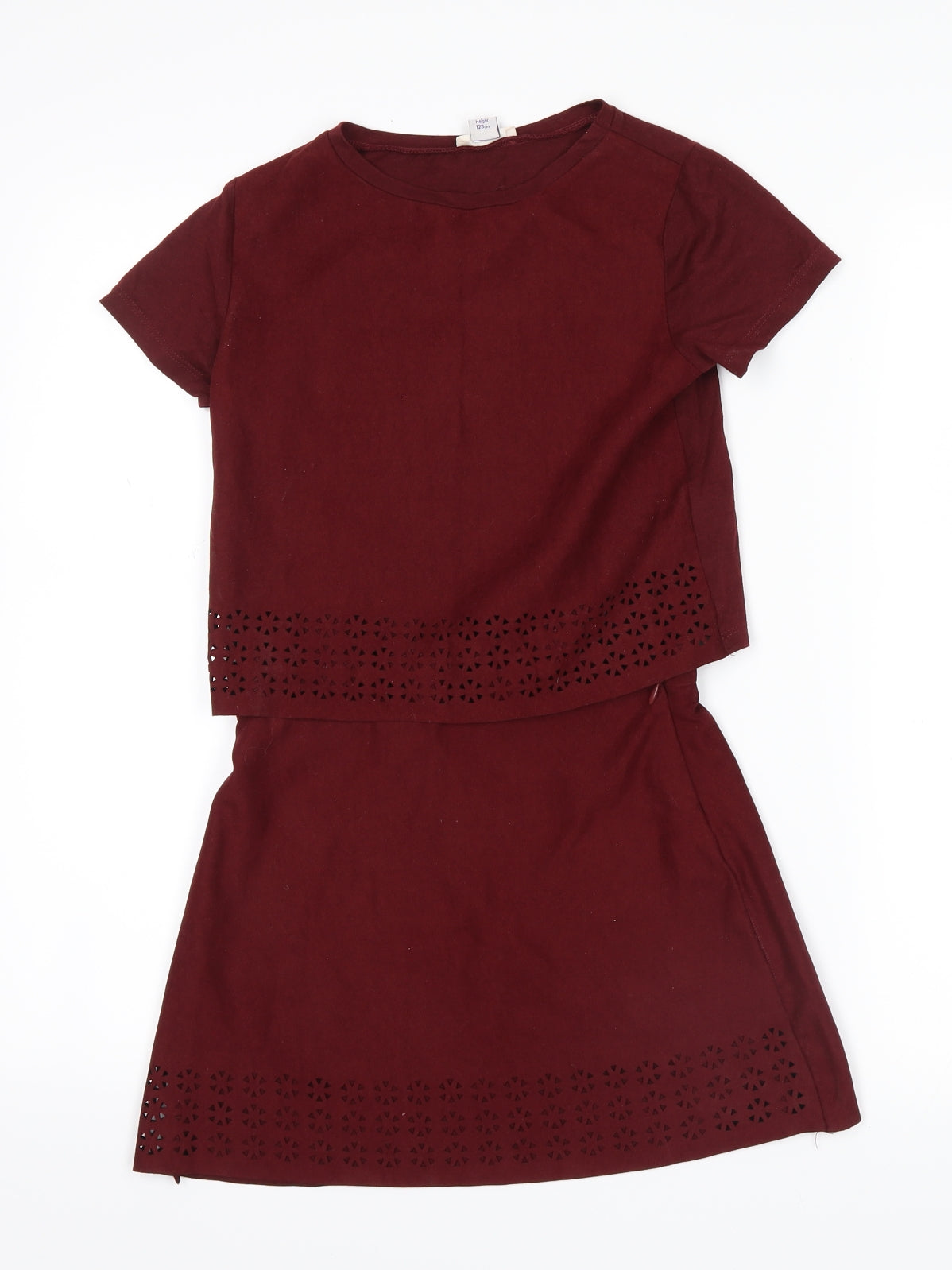 River Island Girls Red   Skirt Outfit/Set Size 7-8 Years