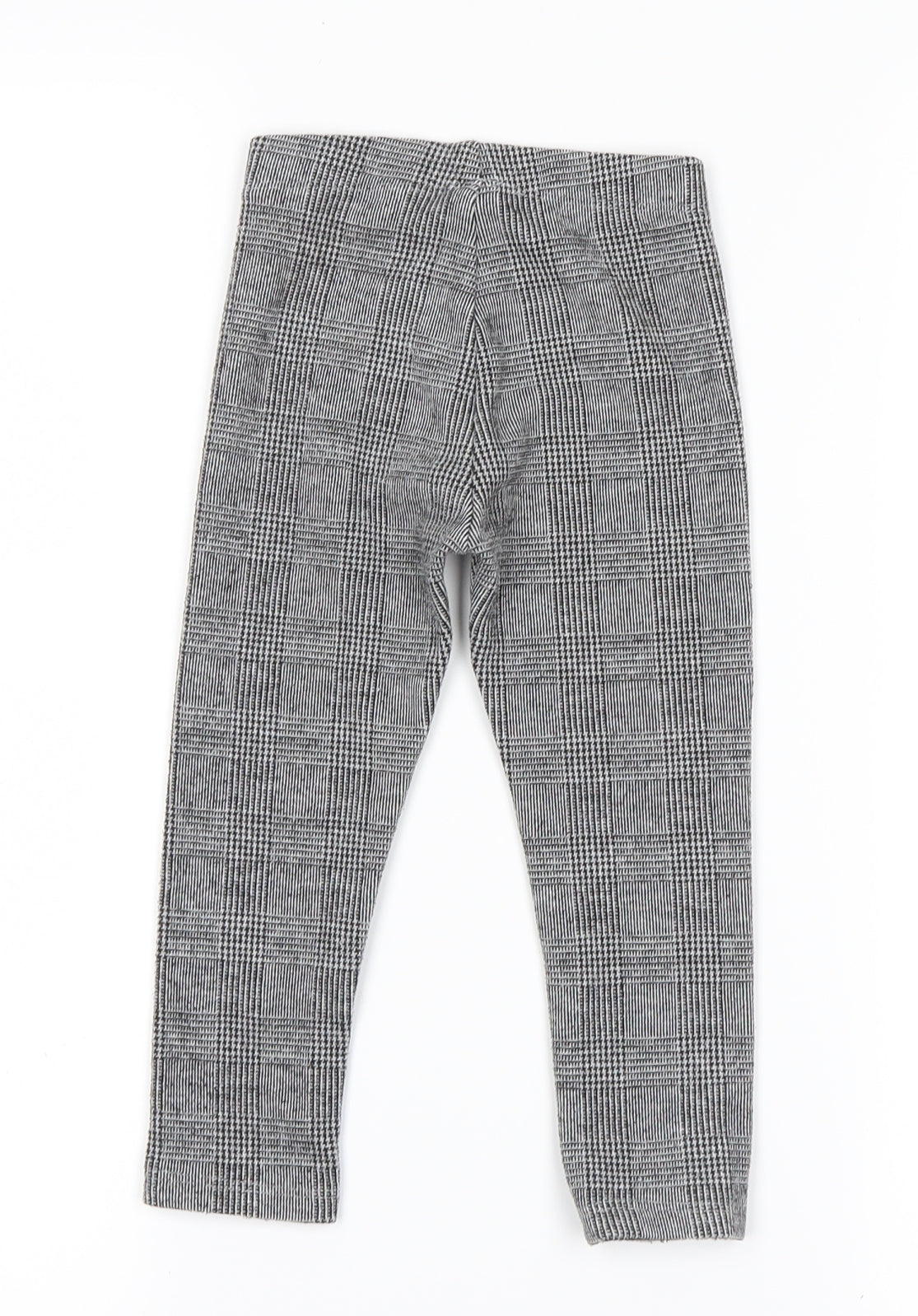 NEXT Girls Grey Check  Jegging Trousers Size 2-3 Years