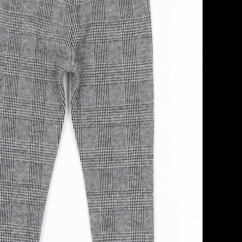 NEXT Girls Grey Check  Jegging Trousers Size 2-3 Years