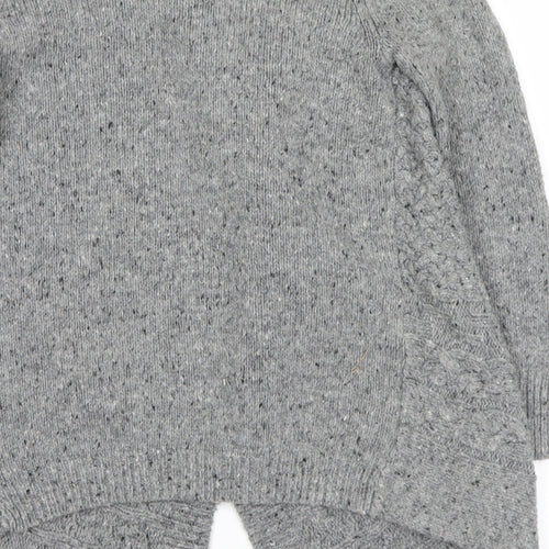 NEXT Girls Grey   Cardigan Jumper Size 5-6 Years