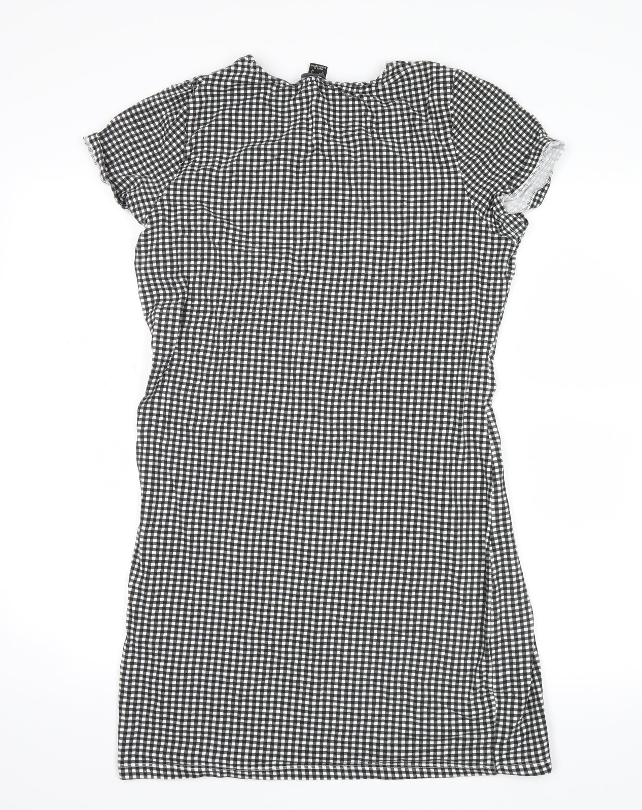 Atmosphere Womens Black Check  T-Shirt Dress  Size 18